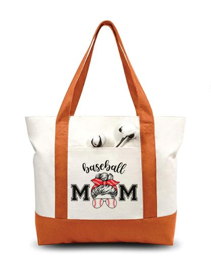 Baseball Mom Tote Bag