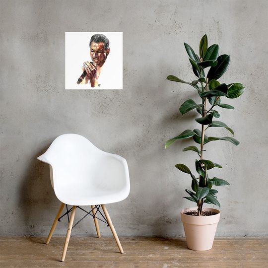 Depeche Mode Digital Print Poster, Dave Gahan Artwork, Vertical Matte Poster, Rock Wall Art