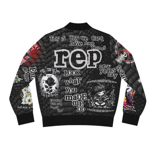 Rep jacket, reputation jacket, Women's Bomber Jacket (AOP)