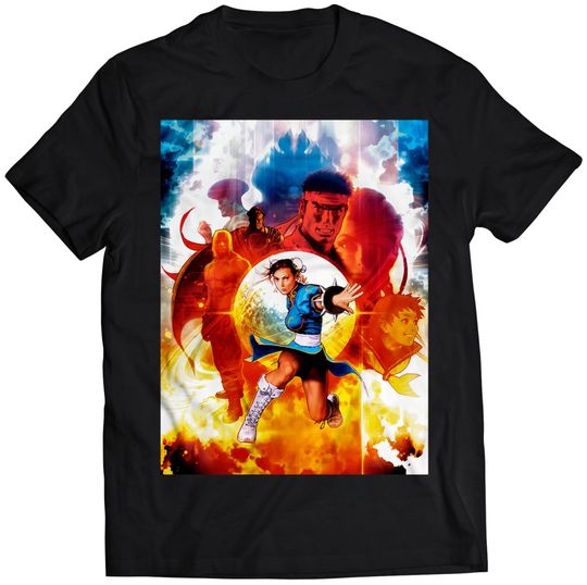 Street Fighter Arcade Flyer V1 Premium Unisex T-shirt