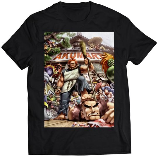 Akumart Street Fighter Premium Unisex T-shirt (vector).