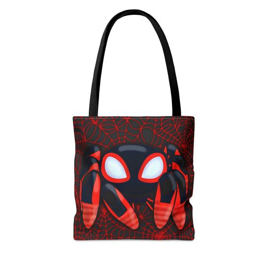 Spidey Inspired Halloween Tote Bag Miles Morales TRACE-E TWIST-E Bot