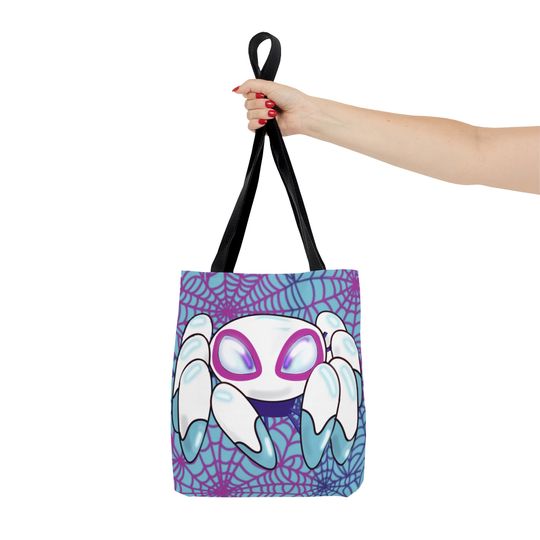 Ghost Spider Halloween Tote Bag TRACE-E TWIRL-E Spidey Bot
