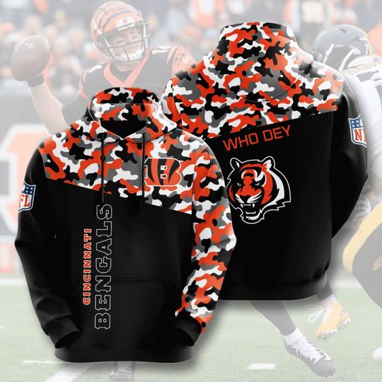 Cincinnati Bengals 3D Hoodie