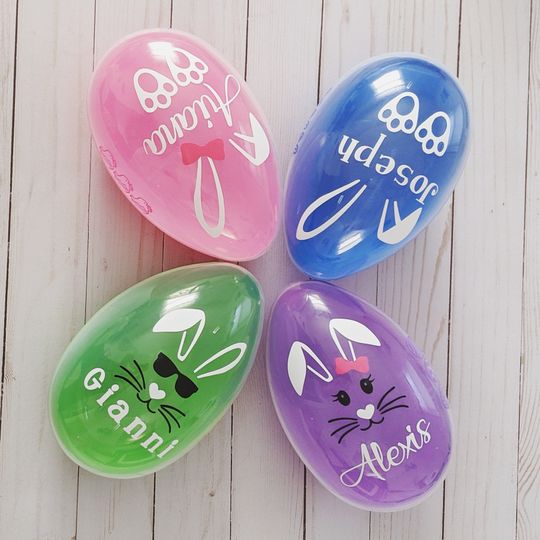 Personalized Jumbo Easter Egg  Fillable Plastic Easter Gift
