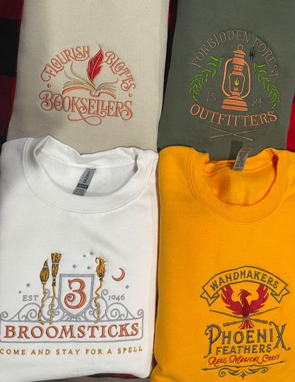 Embroidered Phoenix Wandmaker Sweatshirt: Wizard World Gift