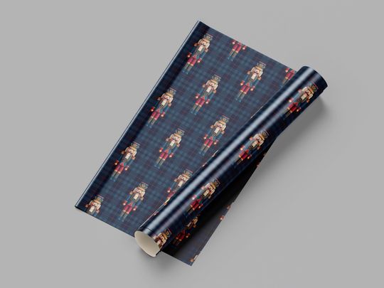 Nutcracker Christmas Wrapping paper roll