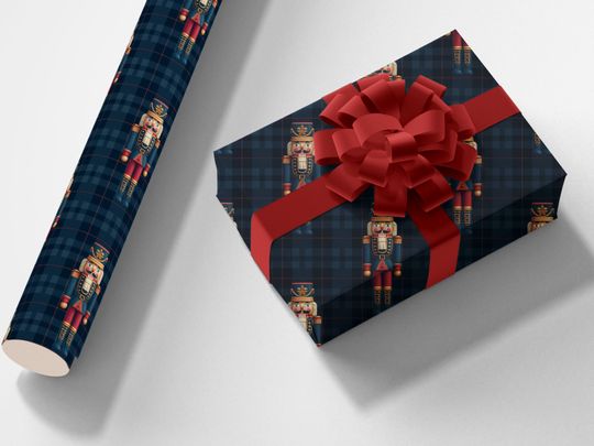 Nutcracker Christmas Wrapping paper roll