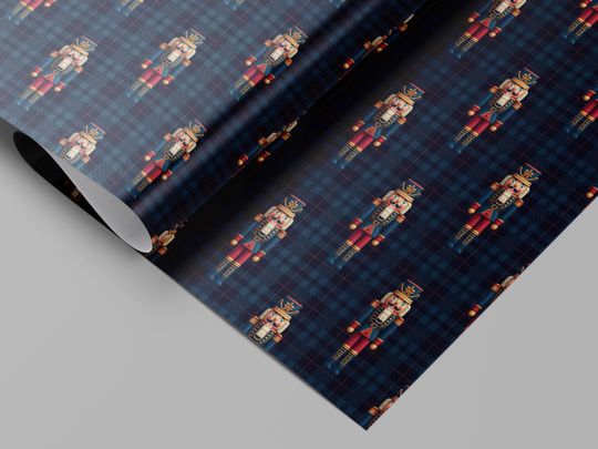 Nutcracker Christmas Wrapping paper roll