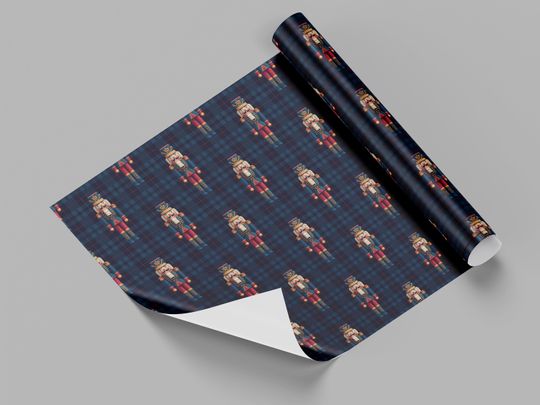 Nutcracker Christmas Wrapping paper roll
