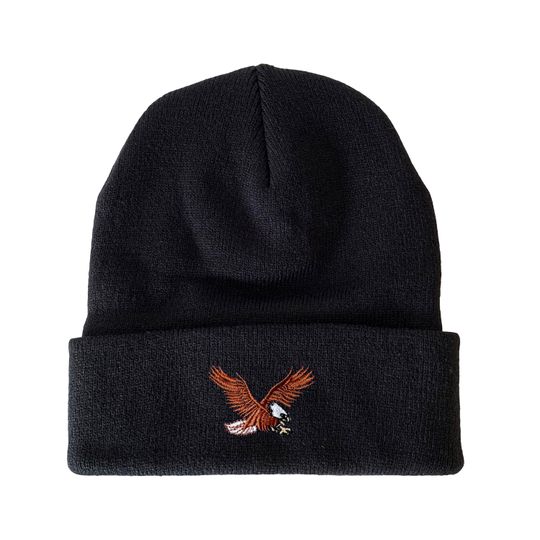 Eagle Embroidered Beanie Winter Hat