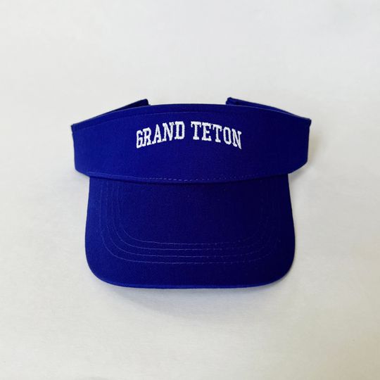 Grand Teton Letters Embroidered Sun Visor Cotton Cap