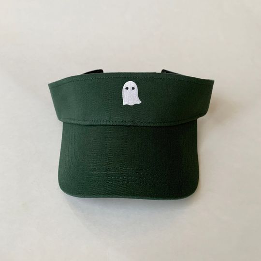 Ghost Embroidered Visor Halloween Cotton Visor