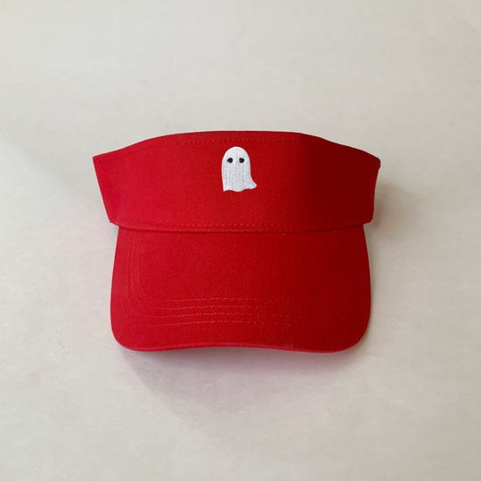 Ghost Embroidered Visor Halloween Cotton Visor