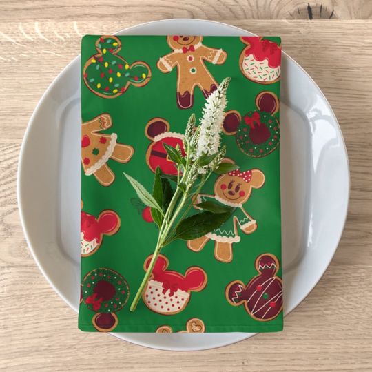 Cute Disney Mickey Gingerbread Cookies Napkins