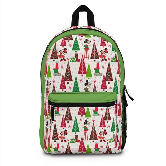 Disney Classic Christmas Backpack, Disney Holiday Bag, Mickey Mouse Backpack, Minnie Mouse Bag, Disney Christmas Bag, Disney Holiday Gift