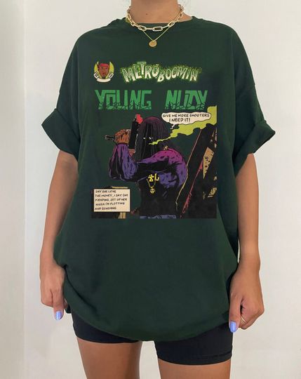 Metro Boomin & Nudy Comic T-shirt - Heroes and Villains Shirt