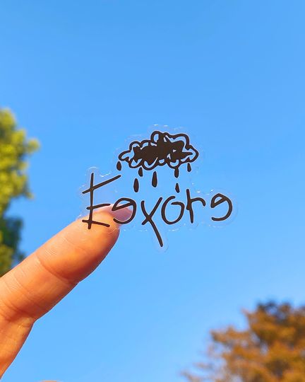 Eeyore Autograph Transparent Sticker/  Sticker Disney
