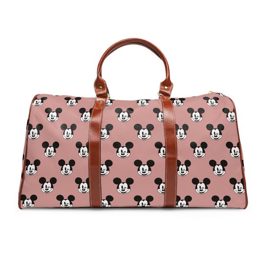 Retro Mickey Mouse Waterproof Duffel Bag, Travel Weekender, Overnight & Holiday Bag, Disney Luggage