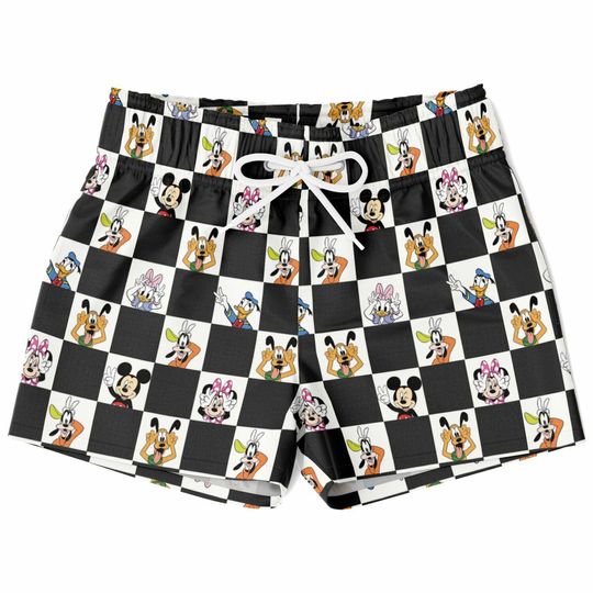 Mickey and Friends Swim Trunks, Mickey Boys Beach Shorts, Disney Vacation Swimwear