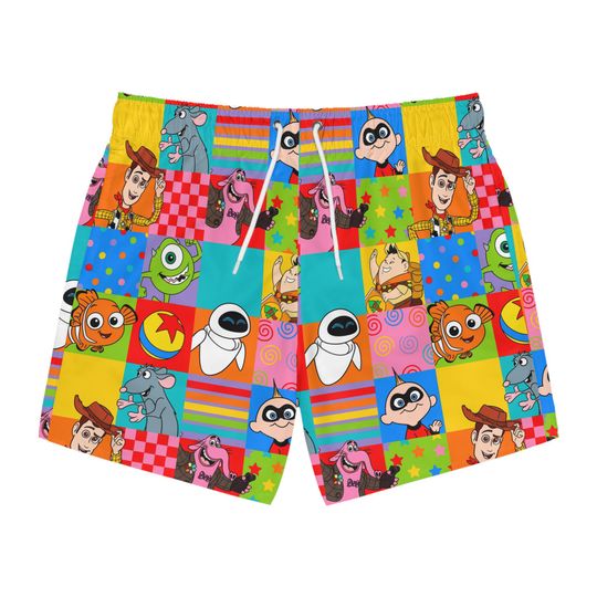Pixar Character Disney Men's Beach Shorts