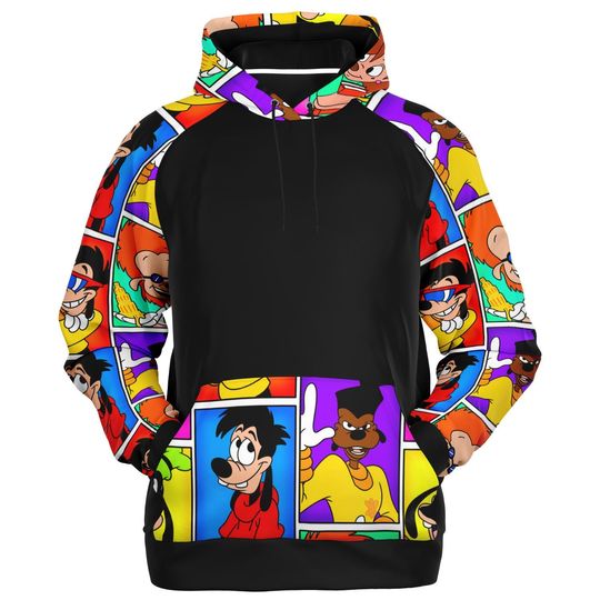 Goofy Movie 3D Hoodie, Retro Raglan Disneyworld & Disneyland Vacation Shirt