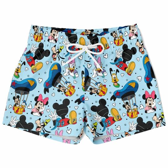 Mickey Mouse Clubhouse Swim Trunks, Mickey Boys Beach Shorts, Disney Vacation Swimwear