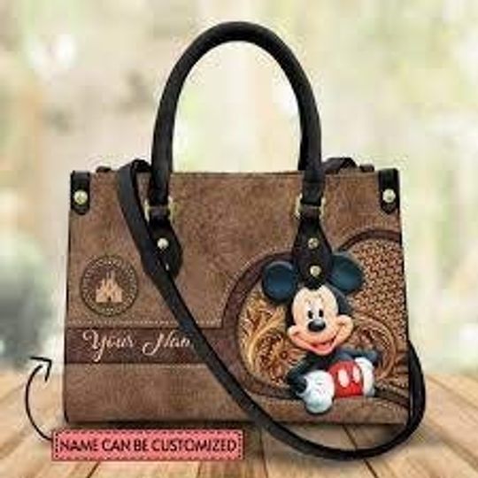 Vintage Mickey Leather HandBag, Mickey Handbag