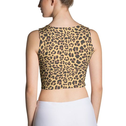 Leopard Print Crop Top, Leopard Tank Top, Animal Print