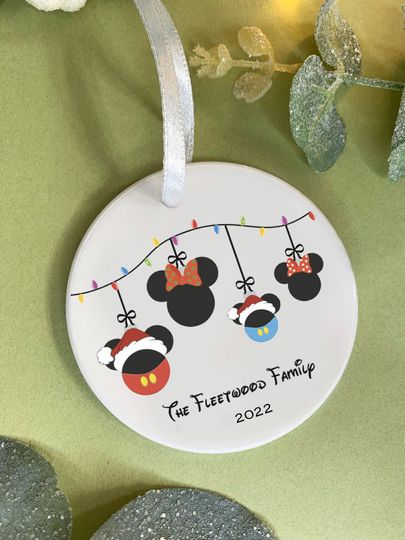 Disney Family personalised Ceramic hanging decoration