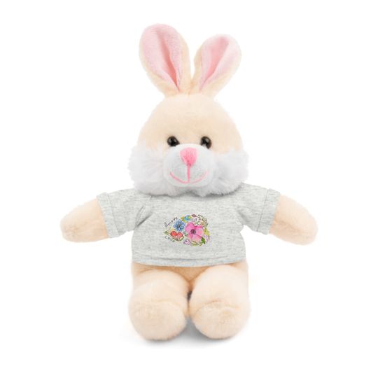 Stuffed animals wearing tee