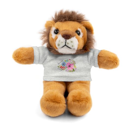 Stuffed animals wearing tee