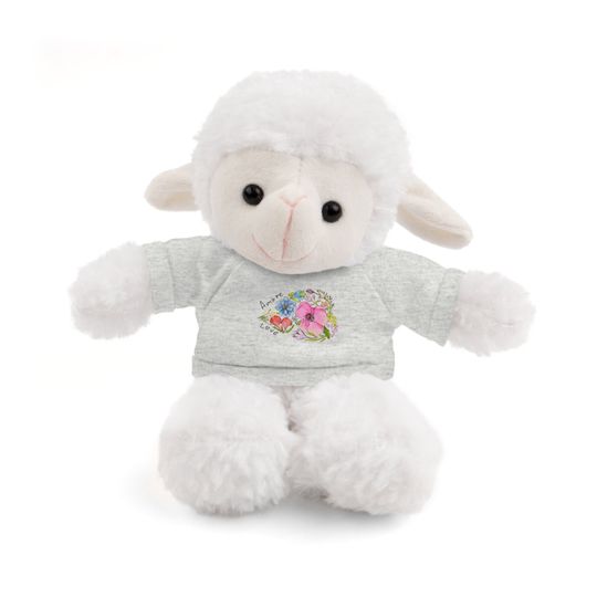 Stuffed animals wearing tee
