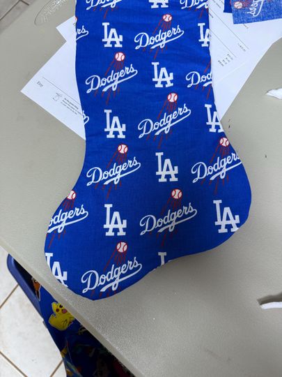 LA Dodgers Christmas Stocking
