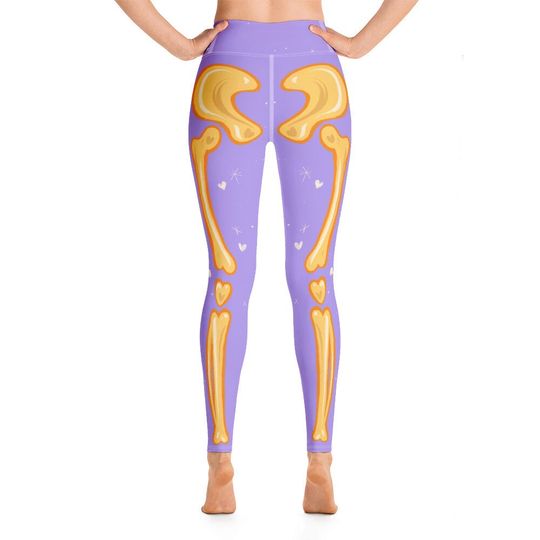 Adorabones Purple & Orange Leggings