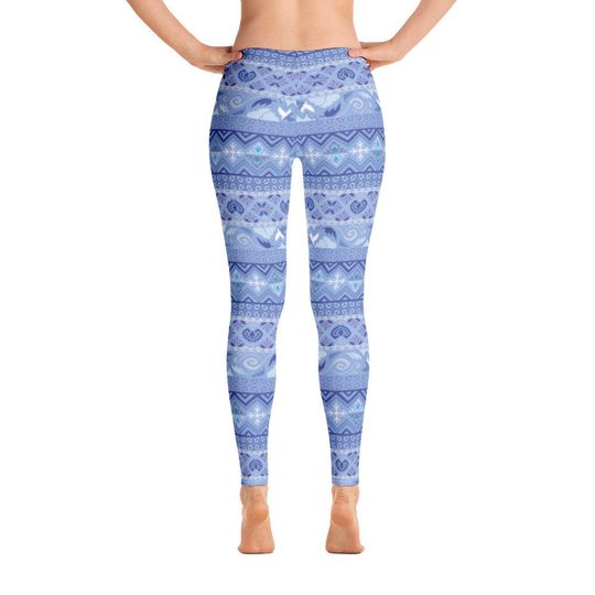 Elsa Ice Winter Print Leggings