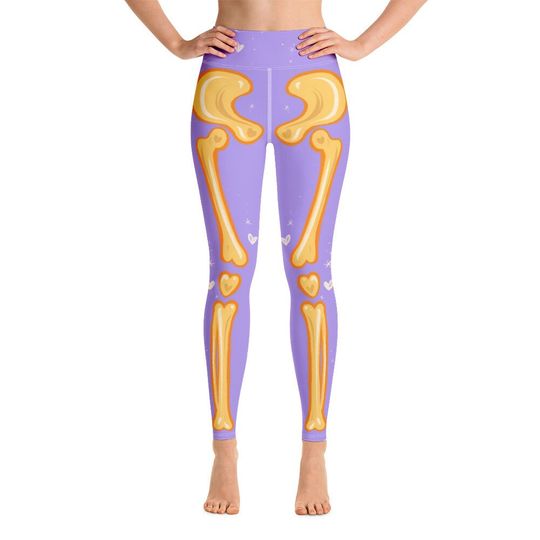 Adorabones Purple & Orange Leggings