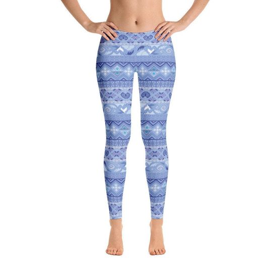 Elsa Ice Winter Print Leggings