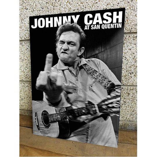 Johny Cash - San Quentin Poster