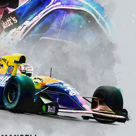 Nigel Mansell Poster