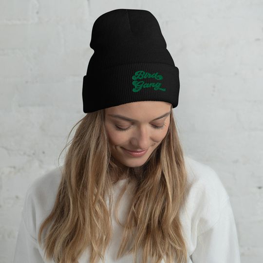 Bird Gang Cuffed Beanie - Embroidered