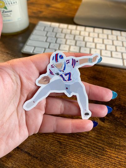 Jumping Josh Allen Sticker