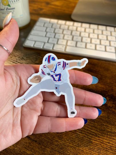 Jumping Josh Allen Sticker