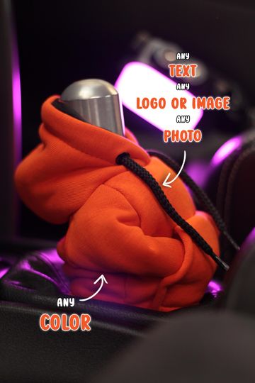 Custom Gear Shift Knob Cover in Various Colors and Designs