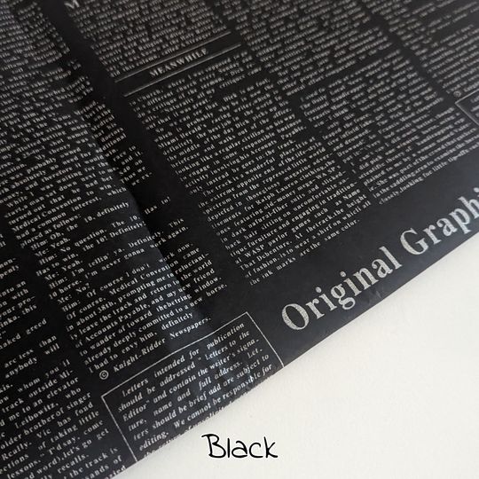 Newspaper Print Tissue Paper: Scrapbook, Gift Wrap, Decoupag