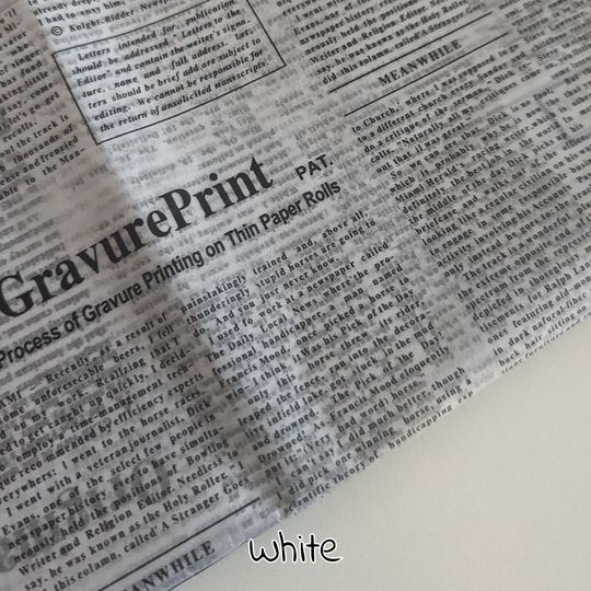 Newspaper Print Tissue Paper: Scrapbook, Gift Wrap, Decoupag