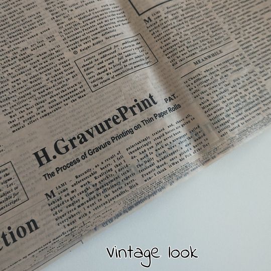 Newspaper Print Tissue Paper: Scrapbook, Gift Wrap, Decoupag