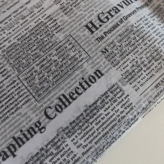 Newspaper Print Tissue Paper: Scrapbook, Gift Wrap, Decoupag