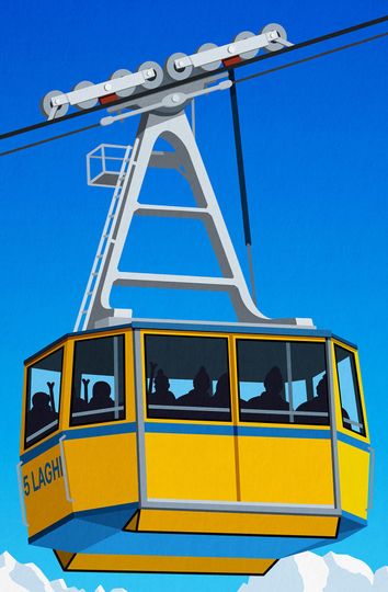 Madonna di Campiglio Ski Poster, Ski Resort Poster