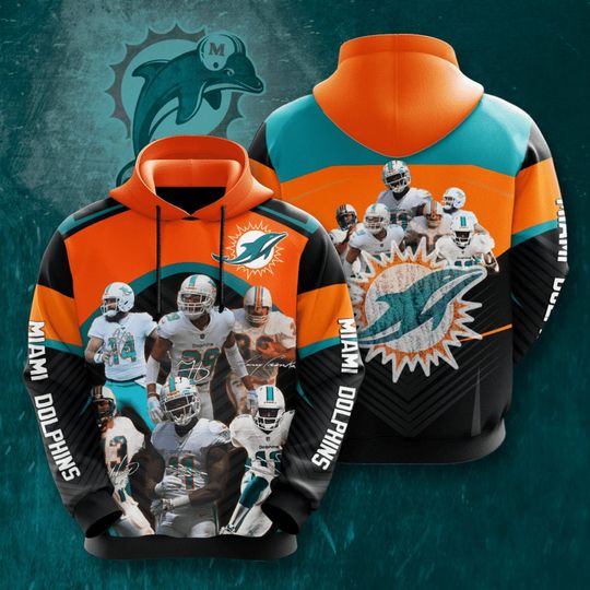 Miami Dolphins 3D Hoodie